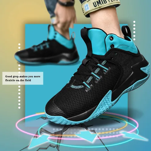 Miniatura 5 de CJSPORX - Tenis de baloncesto para hombre, transpirables, antideslizantes, para correr