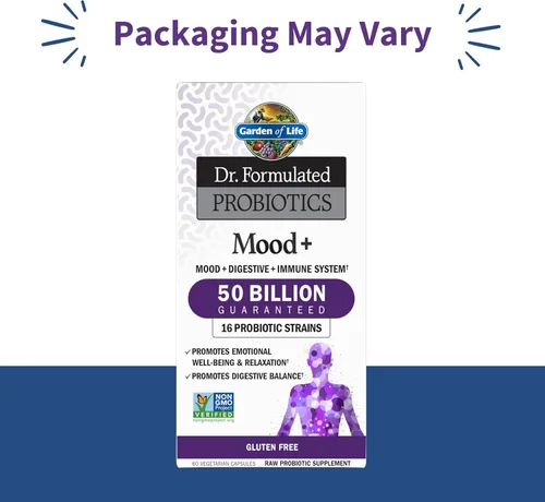 Miniatura 3 de Garden of Life Dr. Formulated Probiotics Mood+ - Promueve la salud emocional, la relajación, el equilibrio digestivo - Suplemento probiótico sin