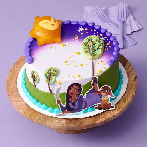 Miniatura 10 de DecoSet Disney Wish Shining Star - Juego de decoración de 2 piezas con Asha, Valentino y estrella iluminada, para cumpleaños y celebraciones