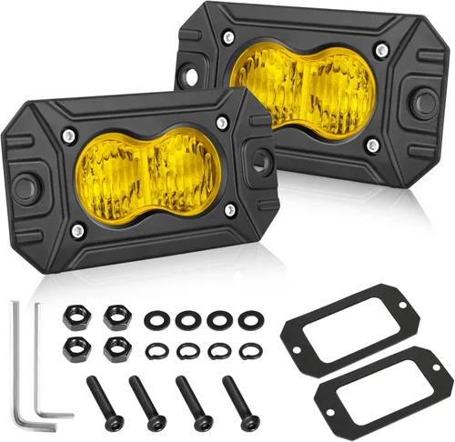Miniatura 26 de Cápsulas LED ámbar, parte AKD de 3 pulgadas, luz LED de conducción de 40 W, luz LED todoterreno, luz de trabajo LED amarilla, luces antiniebla