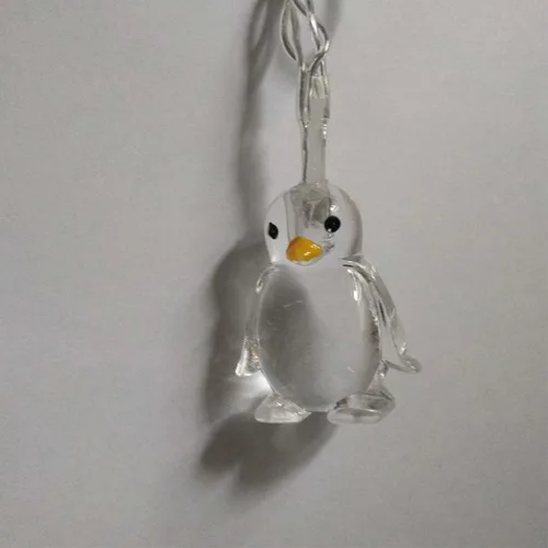 Miniatura 2 de Lámpara de noche romántica con forma de pingüino decorativo de 1.65M, 10 LED, luz nocturna para el hogar, dormitorio, boda, fiesta, bebé, niño Verde