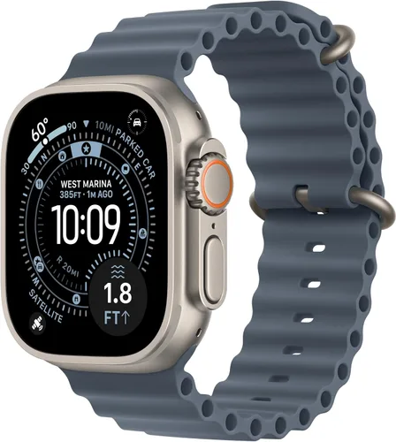 Miniatura 15 de Apple Watch Ultra 3 [GPS + Cellular 49mm] Reloj inteligente para correr y multideporte con funda de titanio resistente con bucle milanés de titanio