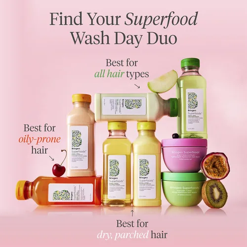 Miniatura 9 de Briogeo Superfoods Acai + Passionfruit - Mascarilla ligera de hidratación para cabello fino, acondicionador profundo para cabello fino, aumenta