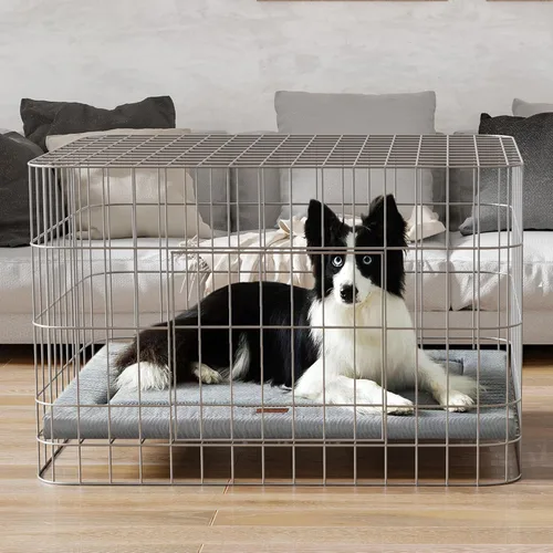 Miniatura 2 de WESTERN HOME Cama grande para perros, camas grandes para perros con felpa suave y ondulada, cómoda, antideslizante, lavable, alfombra para mascotas
