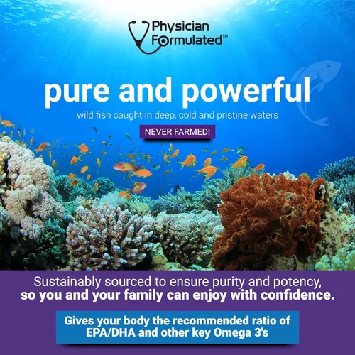 Miniatura 5 de Aceite de pescado Omega 3 3000 mg por porción - 915 mg Epa, 630 mg Dha, 2000 mg Omega total 3 6 9 XL - 180 cápsulas