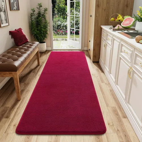 Miniatura 70 de Alfombra de pasillo lavable AROGAN de 2x8 para pasillo, alfombras largas con suave espuma viscoelástica para dormitorio, alfombras antideslizantes