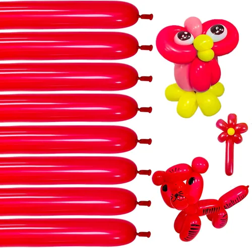 Miniatura 11 de Globos negros de 260 globos negros de látex grueso de 260q para modelo animal, 100 globos largos giratorios para regalos de Navidad de Halloween