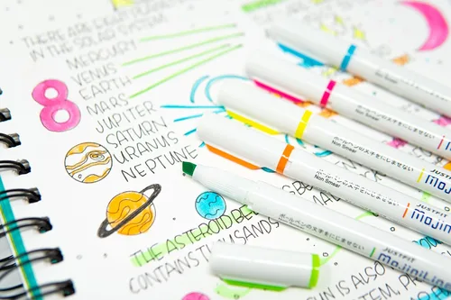 Miniatura 3 de Paquete de bolígrafos retráctiles Zebra Pen Z-Grip, punta media, 0.039 in, tinta negra, 18 unidades, + juego de resaltadores Zebra Pen Mojini, punta