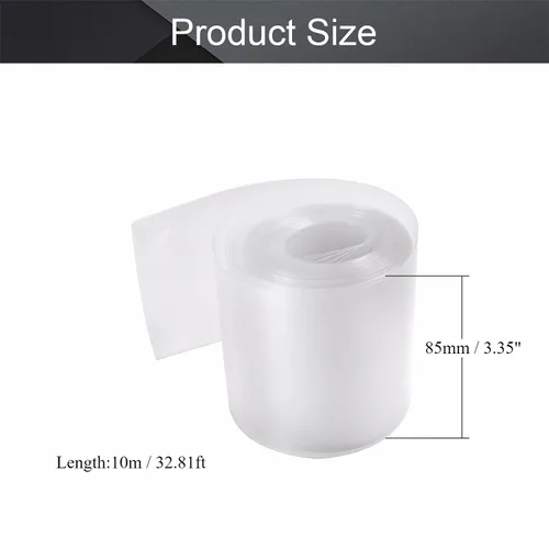 Miniatura 2 de Othmro Kit de tubos termorretráctiles de batería de 32.8 pies, tubo termorretráctil de PVC de aislamiento de ancho de 3.35 pulgadas, tubo de Claro
