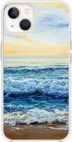 Miniatura 4 de Blingy's Funda para iPhone 14, bonito patrón de cerezas, estilo tropical, diseño tropical, funda protectora transparente de TPU suave de 6.1 Cerezas