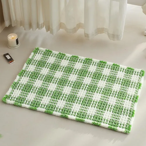 Miniatura 89 de TYUU Tapete de baño estilo gofre, tapete de baño bohemio, antideslizante, lavable, súper absorbente, de secado rápido, bonito tapete de baño