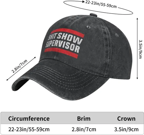 Miniatura 4 de Shit Show Supervisor Hat para mujer, gorra de béisbol vintage