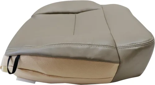 Miniatura 7 de Funda de Asiento Inferior del Lado Izquierdo Delantero del Conductor de Repuesto de Cuero Beige Tostado Compatible con Ford F150 Lariat XL XLT 2004