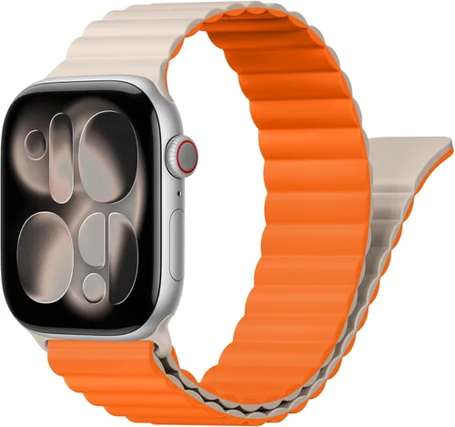 Miniatura 39 de BXUXOHS - Bandas deportivas magnéticas para Apple Watch de 40mm, 38mm, 41mm, 42mm, 44mm, 45mm, 46mm, iWatch para mujeres y hombres, correa