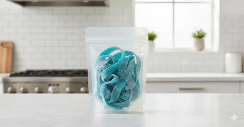 Miniatura 3 de SweetGlob Cinturones de goma agria caramelo (1 libra, frambuesa azul agria)