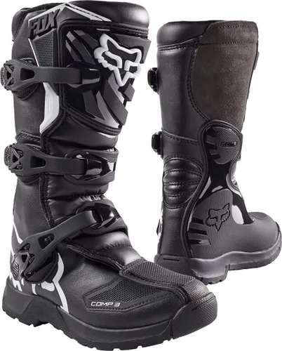 Miniatura 8 de Fox Racing Motocross COMP 3 unisex para niños Negro