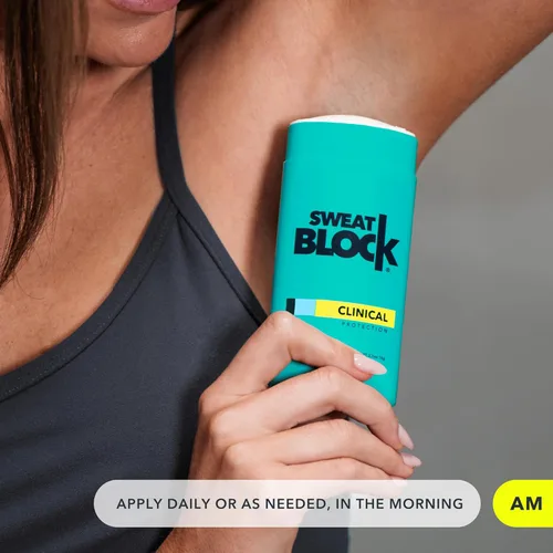 Miniatura 6 de SweatBlock Sistema antitranspirante y desodorante de máxima resistencia clínica para hombres y mujeres, ayuda para la hiperhidrosis