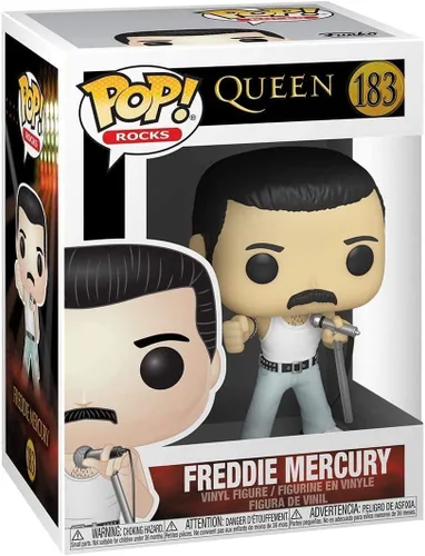 Miniatura 3 de Funko Pop Pop! Rocks: Queen - Freddie Mercury Radio Gaga 1985, multicolor, 3.75 pulgadas