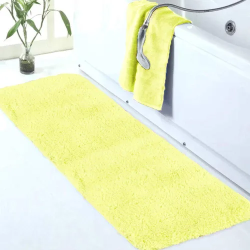 Miniatura 50 de Walensee Alfombra de baño antideslizante (16 x 24 pulgadas, color rubor) absorbente de agua, microfibra suave, lavable a máquina, alfombra de baño