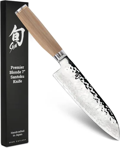 Miniatura 8 de Shun Cutlery Premier Santoku Cuchillo de 5.5 pulgadas, cuchillo de inspiración asiática para preparación de alimentos multiusos, alternativa a