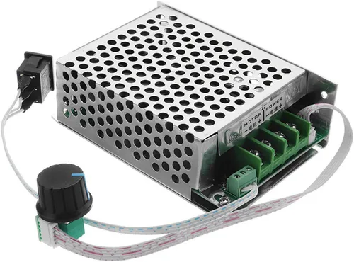 Miniatura 5 de Regulador de velocidad del motor de 12V-80V 30A DC PWM Regulador de velocidad variable Interruptor de gobernador CCM6DS-D con perilla de control