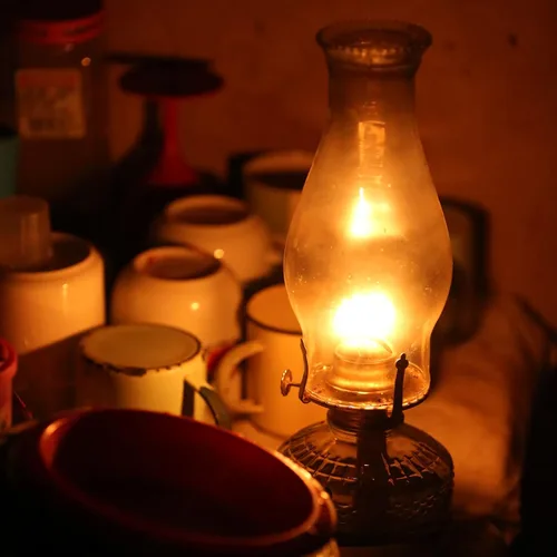 Miniatura 6 de Lámpara de aceite Chimenea Base de 3 pulgadas 8 2/8 pulgadas de altura Lámpara de queroseno Lámpara de repuesto de vidrio transparente alto