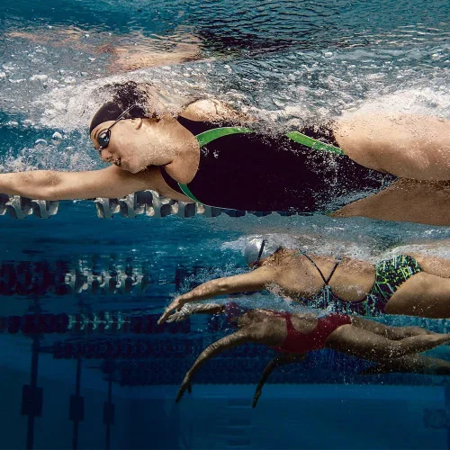 Miniatura 5 de Speedo Traje de baño de espalda pulse con empalme cónico para niña grande