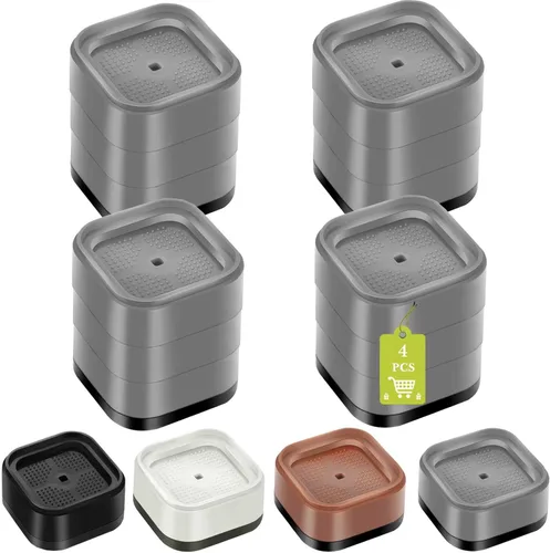 Miniatura 45 de Paquete de 12 elevadores de muebles de 1, 2 o 3 pulgadas, elevadores de cama ajustables resistentes para mesa, escritorio, sofá, silla, gabinete