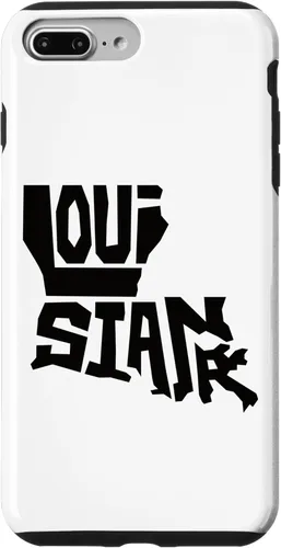 Miniatura 10 de Funda para iPhone 11 Pro Max Patriotic Home State Map of Louisiana Text Art Shape Design