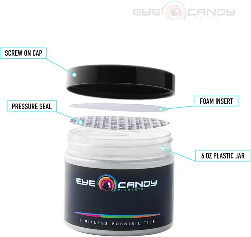 Miniatura 6 de Eye Candy Pigments - Polvo de mica gris de alta calidad, color gris fósil (1.76 oz), para epoxi, resina, jabón, pintura, carpintería, vertido