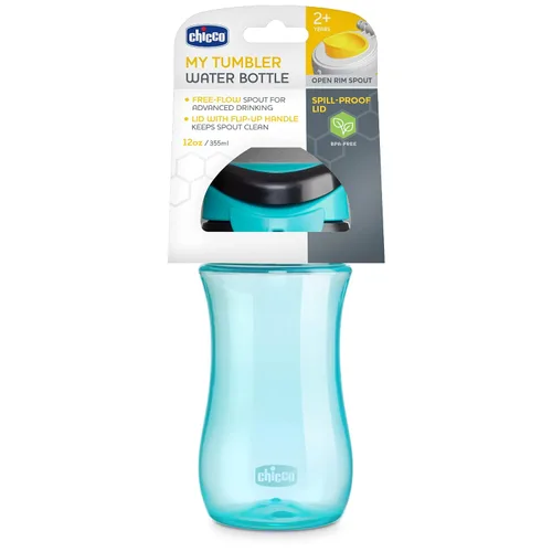 Miniatura 8 de Chicco My Tumbler Vaso para niños de 2 años en adelante, botella de agua a prueba de derrames cuando está cerrada con boquilla de flujo libre, asa