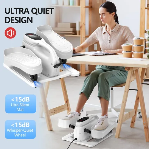 Miniatura 2 de Under Desk Elliptical Machine for Senior Mini Elliptical Leg Exerciser with Remote Quiet Portable Electric Seated Foot Pedal Exerciser for Home
