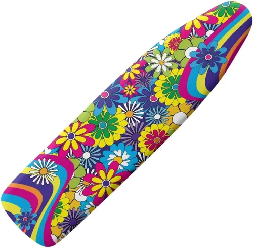 Miniatura 45 de Funda floral a prueba de arañazos para tablas de planchar de tamaño estándar, reflectante, con 3 ganchos y bucles para decoración de tablas de 15 x