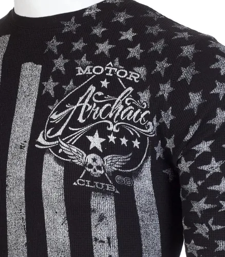 Miniatura 5 de Archaic by Affliction - Camisa térmica para hombre, color negro