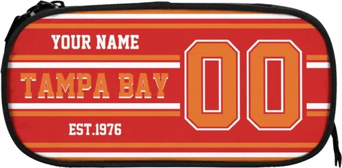 Miniatura 16 de Estuche de lápices personalizado Arizona con número de nombre, caja de lápices personalizada estilo fútbol, estuche de bolígrafo personalizado