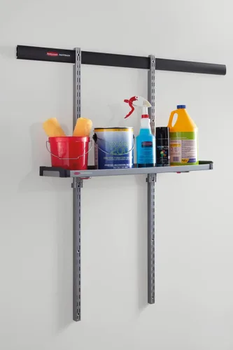 Miniatura 7 de Rubbermaid FastTrack - Sistema de organización de estante de riel grande, con capacidad de hasta 50 libras, ideal para productos
