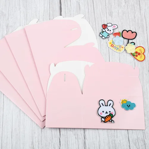Miniatura 5 de DjinnGlory Paquete de 36 cajas de regalo de fiesta rosas con asa para baby shower, cumpleaños, despedida de soltera, boda, para todas las ocasiones