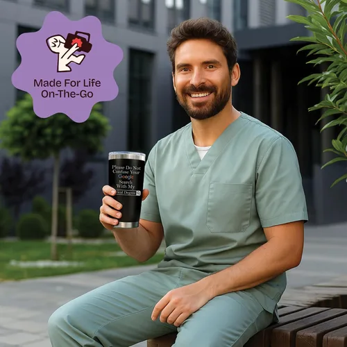 Miniatura 2 de Regalos de doctor para hombres y mujeres – Please Do Not Confuse Your Google Search With My Medical Degree Mug Regalo único para médicos Regalo