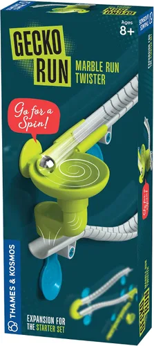 Miniatura 11 de Paquete de expansión de esquina flexible Gecko Run Marble Run de Thames & Kosmos – Truco extra para el conjunto de inicio de Marble Run vertical