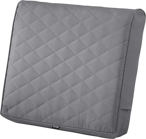 Miniatura 49 de Classic Accessories Ravenna - Cojín de asiento de patio resistente al agua de 21 x 19 x 5 pulgadas, color gris pardo oscuro, cojín de sofá biplaza