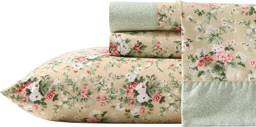 Miniatura 40 de Laura Ashley - Sábanas King, Juego de Ropa de Cama de Percal de Algodón, Ligero y Transpirable para el Hogar (Emogene Naranja Quemado, King)
