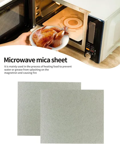 Miniatura 3 de 2 fundas de guía de ondas, hoja de mica universal para horno de microondas, corte libre según el tamaño requerido, 5.906 x 4.724 in