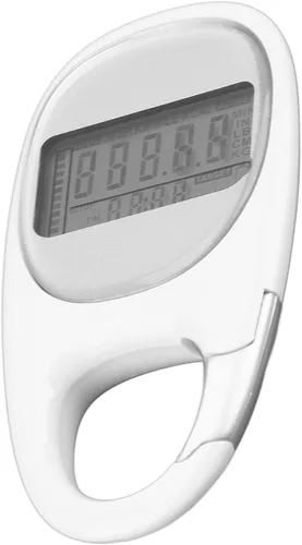 Miniatura 6 de Contador de pasos, podómetro 3D para caminar con clip, modo de ahorro de energía, pantalla LCD transparente, mosquetón simple, podómetro
