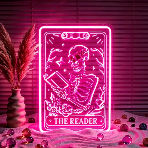 Miniatura 11 de Letrero de neón de feliz cumpleaños, luces de neón LED regulables, para fiesta de cumpleaños, letreros de neón para decoración de pared, alimentados