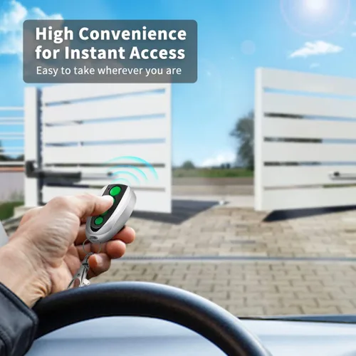 Miniatura 2 de TOPENS M12 - Transmisor de 4 botones con control remoto para abridor automático de puerta corredera oscilante, paquete de 2 unidades, transmisor