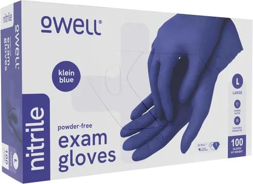 OWELL® Blue Medical Exam Nitrile Gloves – Disposable Gloves for Dental & Medical Use, Powder-Free, Latex-Free, Chemo Rated