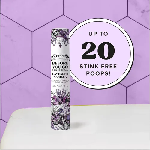 Miniatura 7 de Poo-Pourri Before-You-Go - Aerosol para inodoro, artículos esenciales de viaje, 0.34 onzas líquidas, paquete de 5 unidades en una variedad