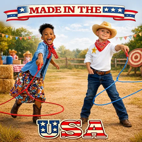 Miniatura 2 de Accesorios de escenario occidental para niños, lazo de cuerda de truco de vaquero pre-atado para niños Edades 4-10 Rojo