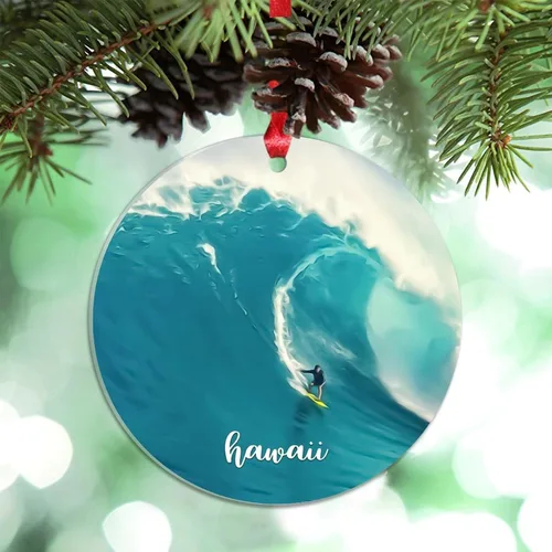 Miniatura 22 de Adornos de Navidad de California Estados Unidos, paisaje urbano de Los Ángeles, adornos de árbol de Navidad, adornos de Navidad personalizados