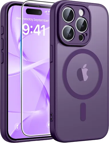 Miniatura 277 de FNTCASE - Funda para iPhone 16 Pro: magnética, mate, translúcida, de grado militar, protectora contra caídas, resistente, fina, duradera y a prueba